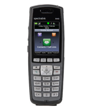 Spectralink 8440 Wireless VoIP Phone, Black, With Lync