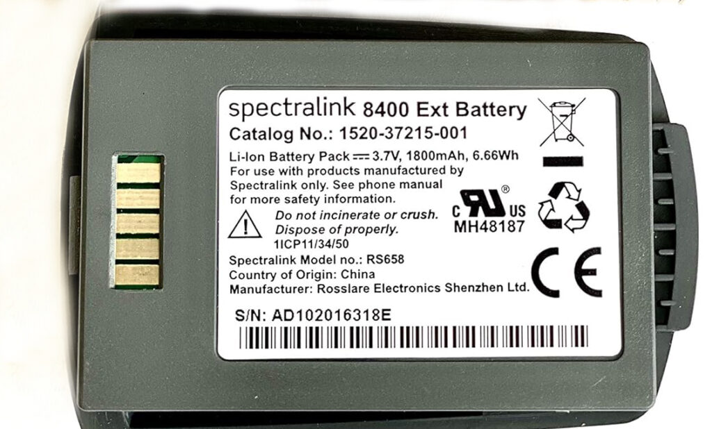 Spectralsin Spectralink 8440 Extended Battery (OEM) | D&S Communications